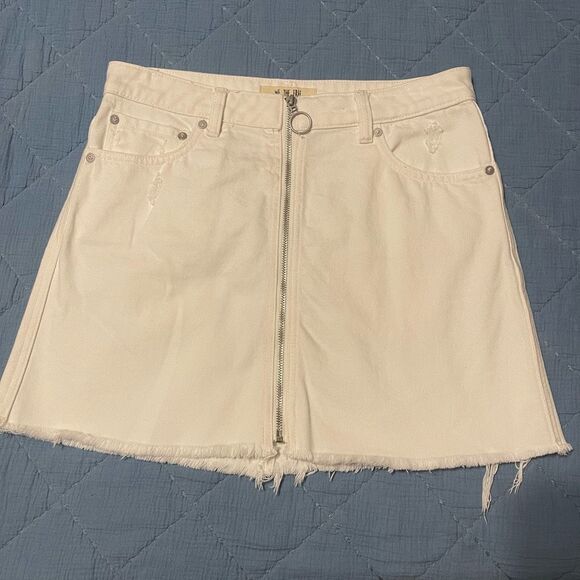 We The Free by Free People Zipper Front Mini Skirt - Picture 1 of 6